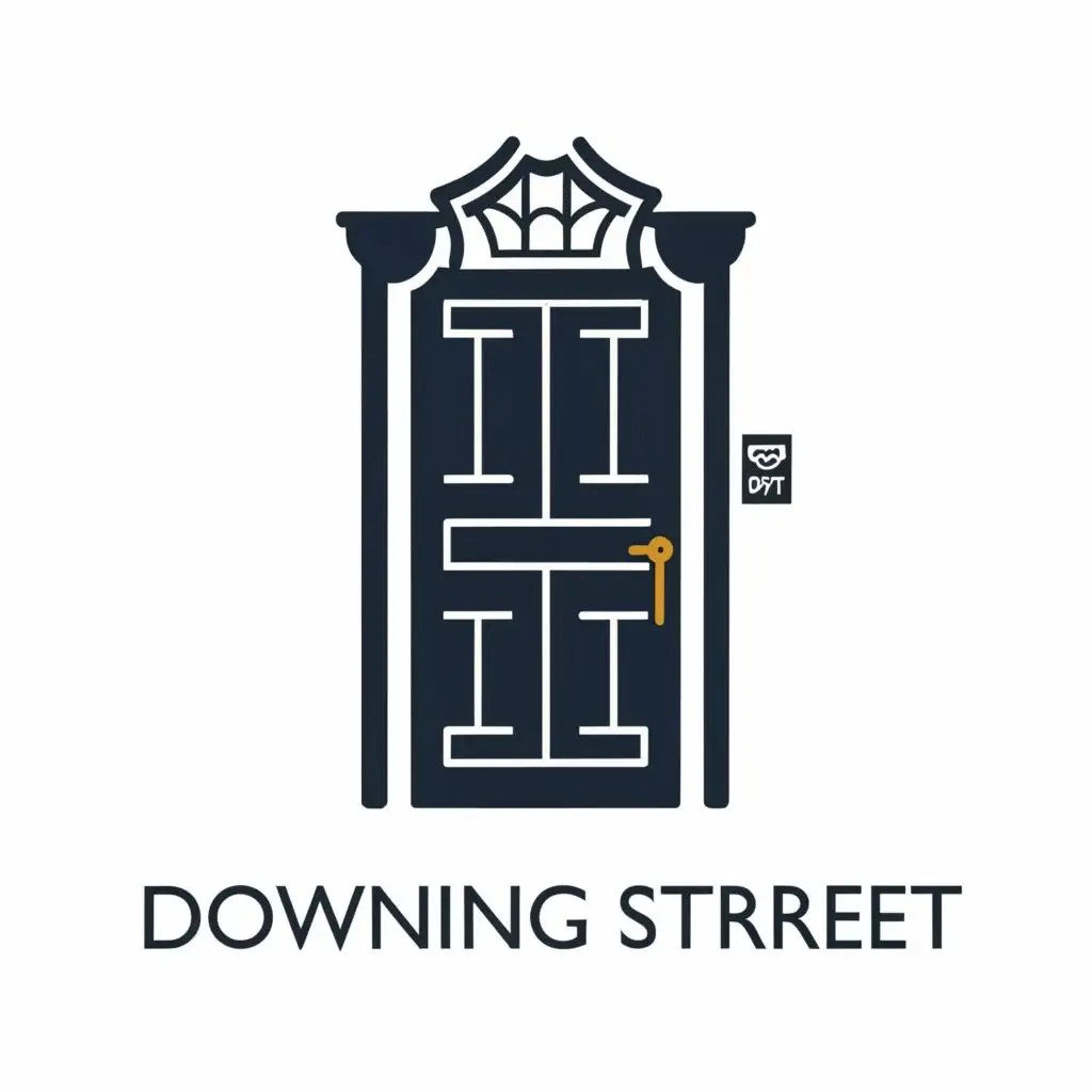 LOGO Design For Downing Street Door Elegant Typography for Real Estate