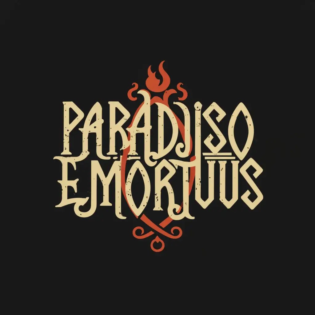 LOGO Design for Paradiso Emortuus Vintage EdenHell Theme with Ruins