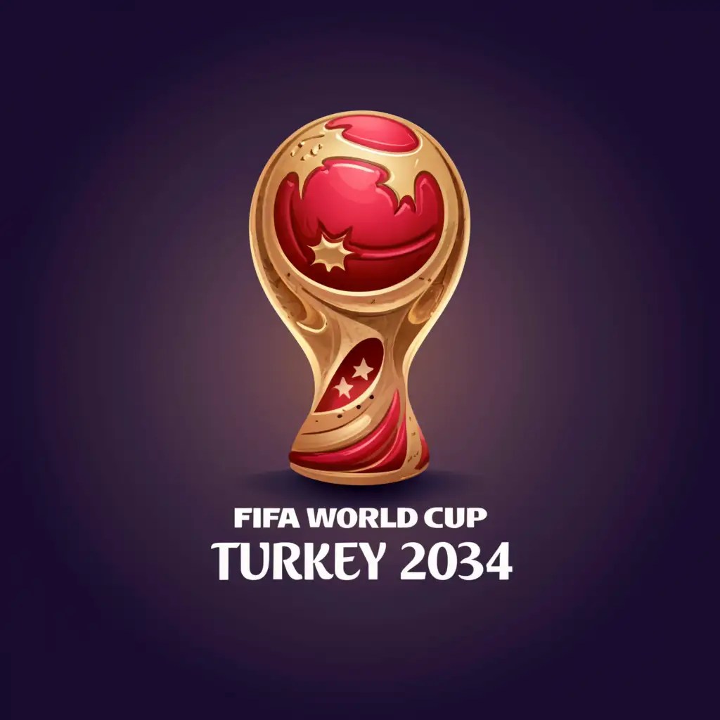 LOGO Design for FIFA World Cup Turkey 2026 Dynamic World Cup Emblem for Sports Fitness Industry AI Logo Maker