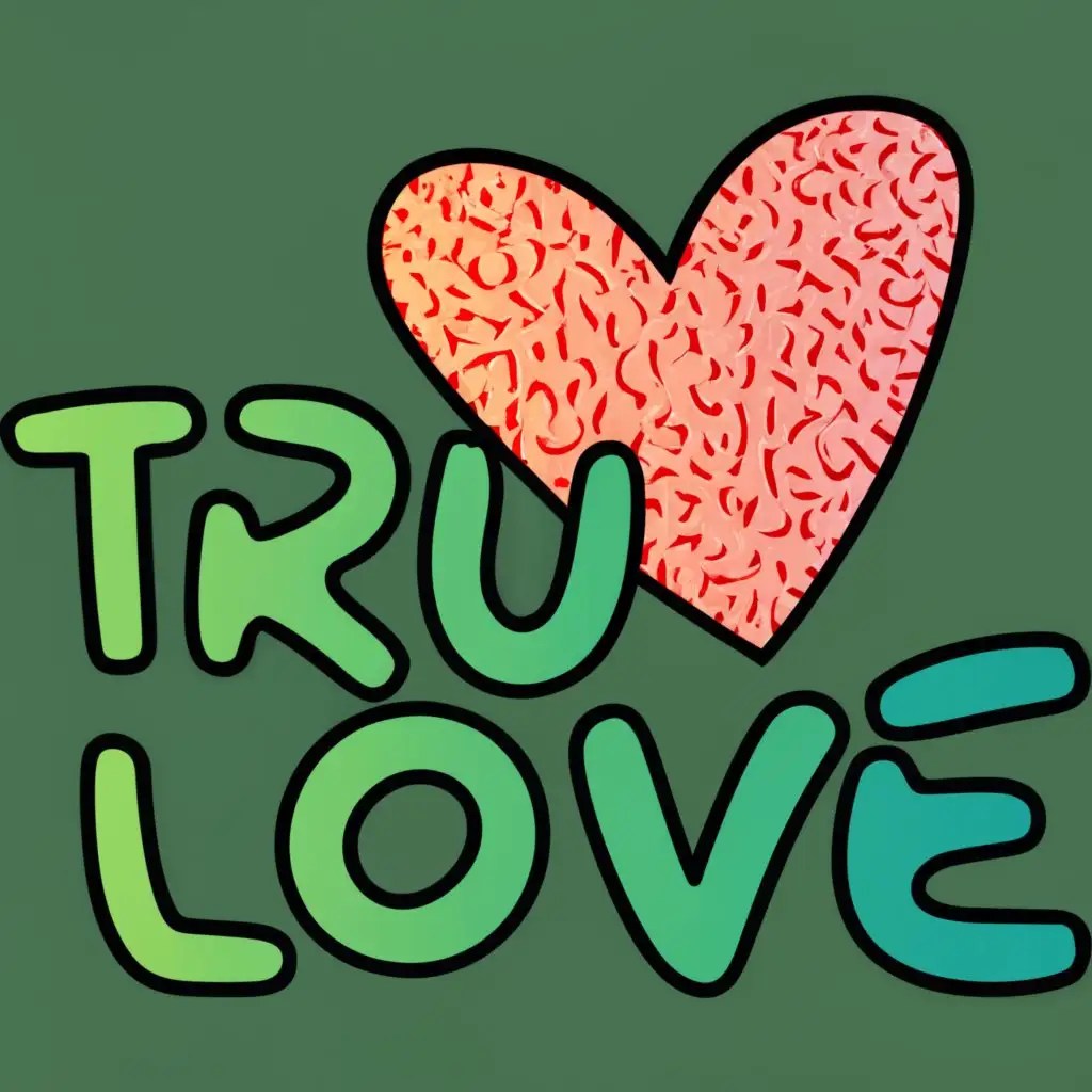LOGO Design For True Love Elegant Typography Emblemizing Everlasting