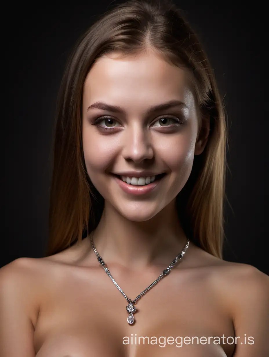 Professional 4K Headshot Photography of Trendy Model with Coherent Beauty and Welcoming Grin