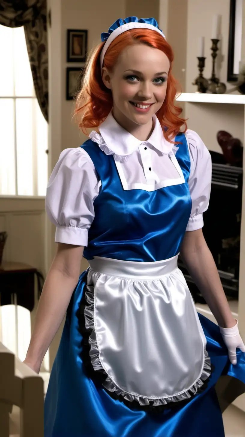 Elegant Retro French Maid Costume Party with Smiling Mothers and