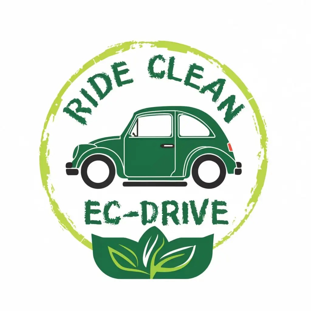 LOGO Design For ECODRIVE EcoFriendly Motoring with Clean Green