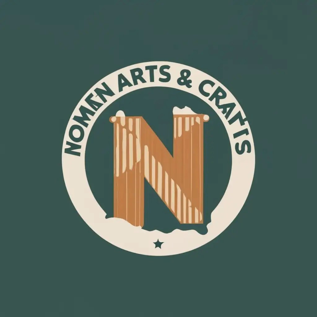 LOGO Design for Normen Arts Crafts Elegant Woodthemed Typography for