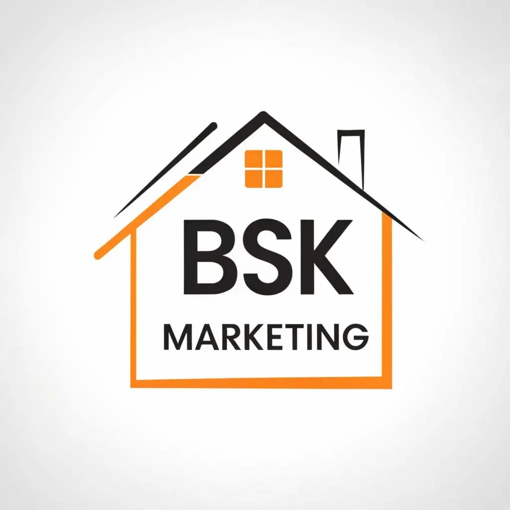 LOGO Design for BSK Marketing Elegant Symbol with Typography for Real