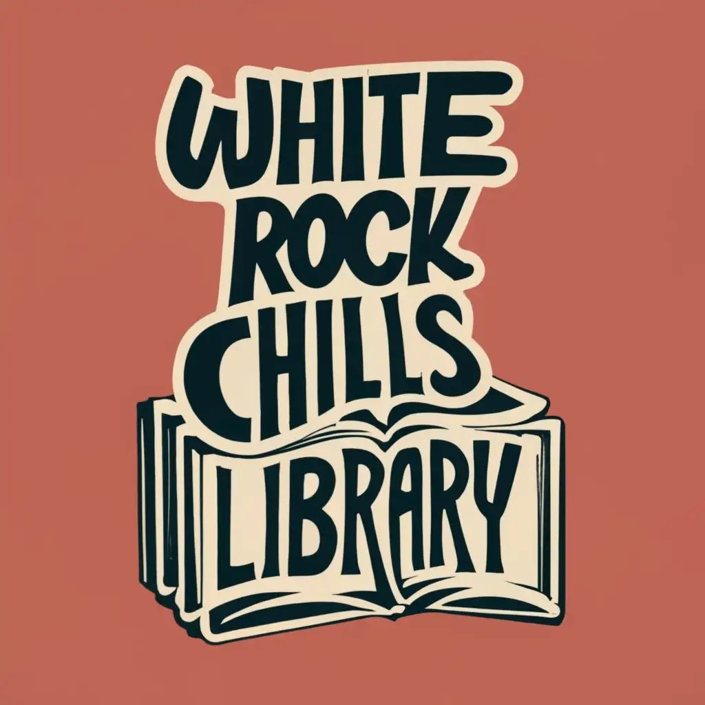LOGO Design For White Rock Chills Library Rebellious Black Flag Style