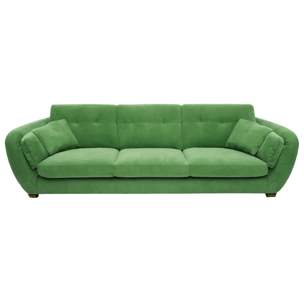 Stunning Green Sofa in HighQuality PNG Format for Enhanced Visual