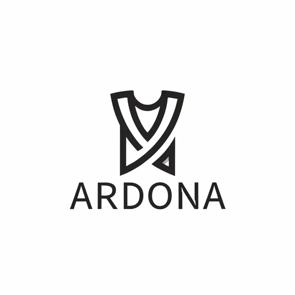 LOGO Design For Ardona Elegant Clothing Symbol for Retail Brand AI