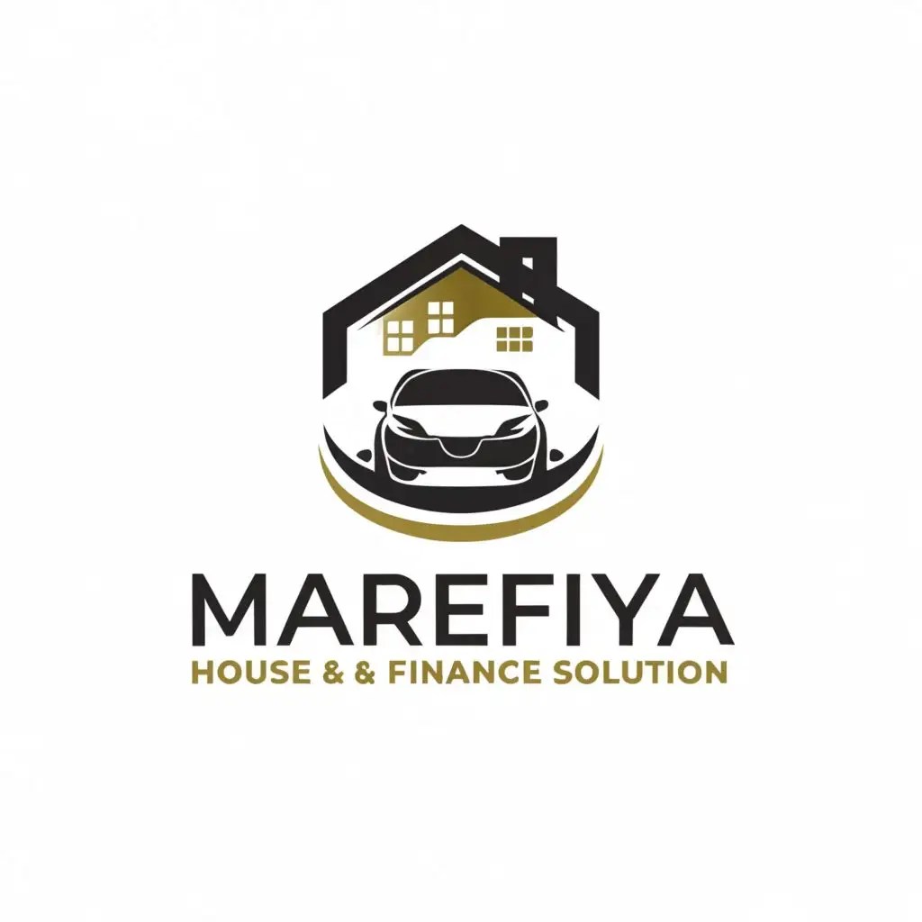LOGO Design for Marefiya House Car Finance Solution A Fusion of Home
