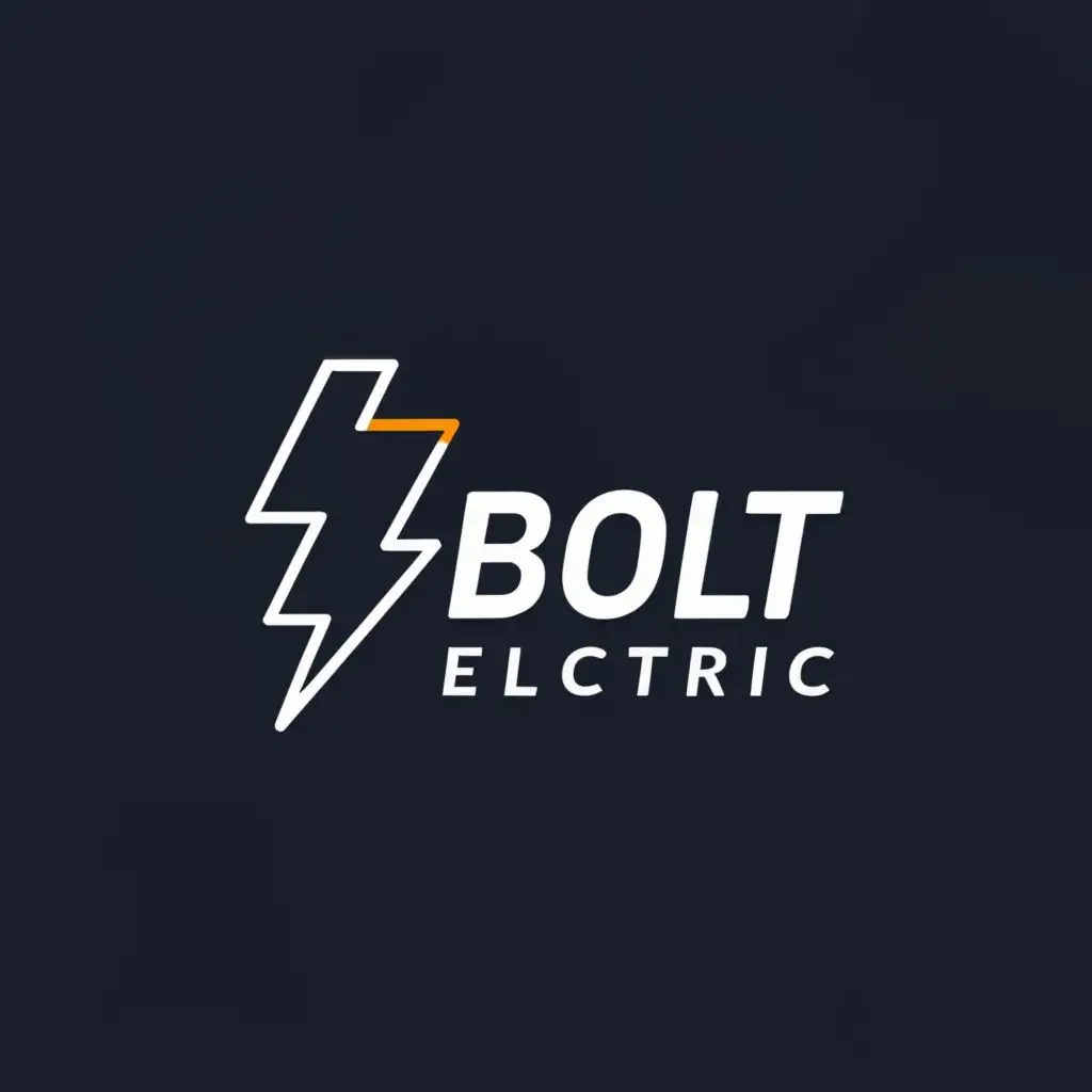 LOGO Design For Bolt Electric Minimalistic Bolt Symbol for the