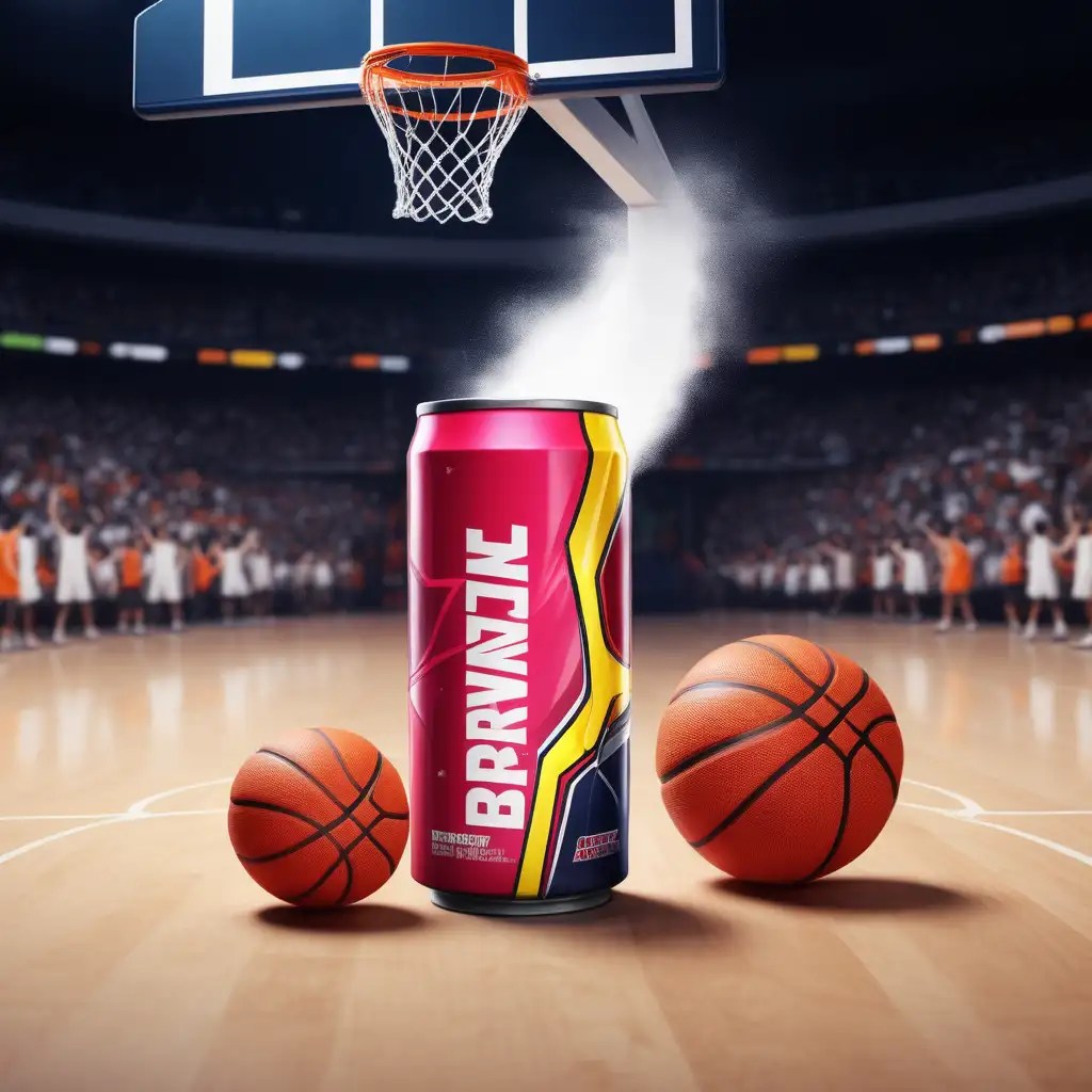Dynamic Energy Basketball Action with Energizing Drink MUSE AI