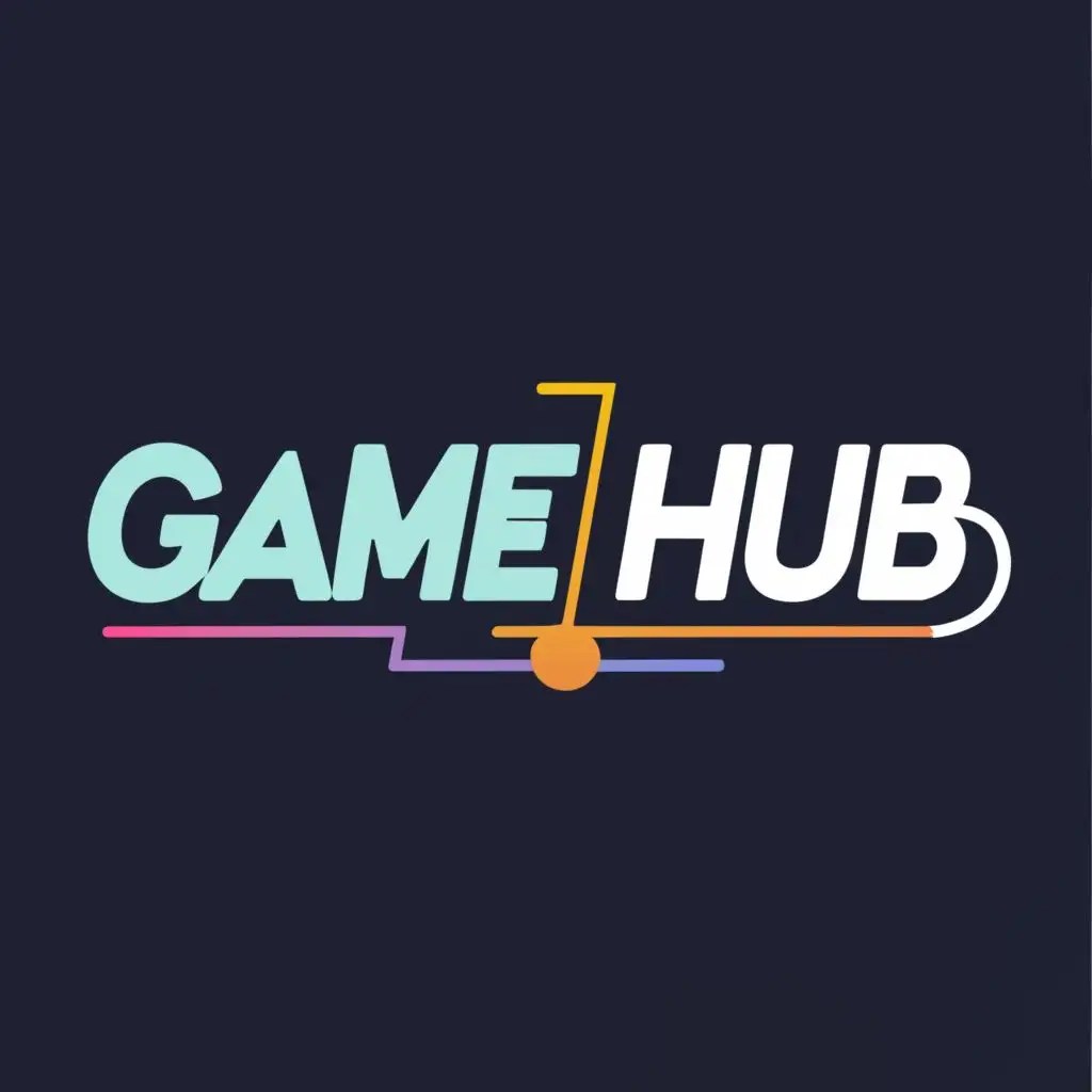LOGO Design For Game Hub Modern Typography with a Gaming Twist AI