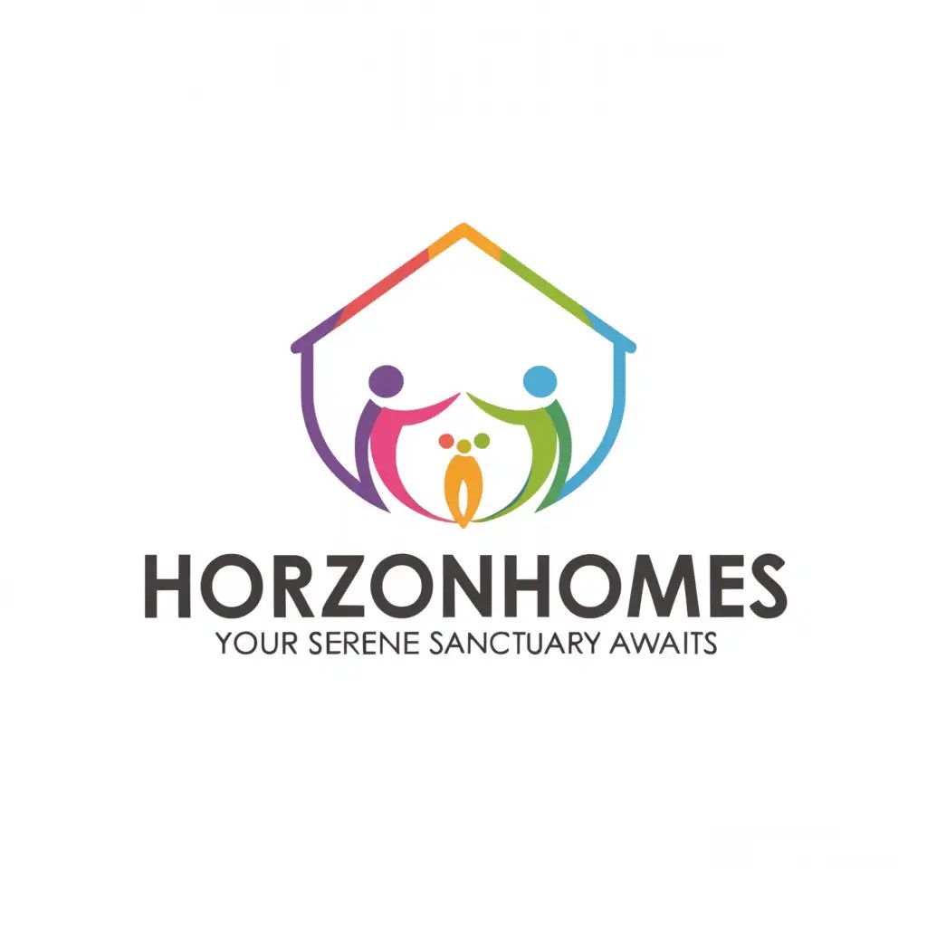 LOGO Design for Horizon Homes Minimalistic Real Estate Logo with Family