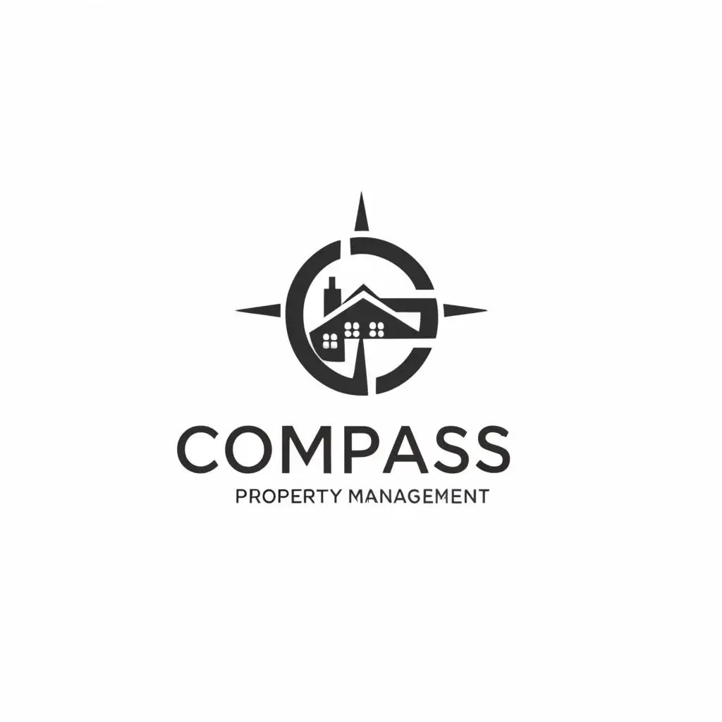 LOGO Design for Compass Property Management Nautical Compass Symbol