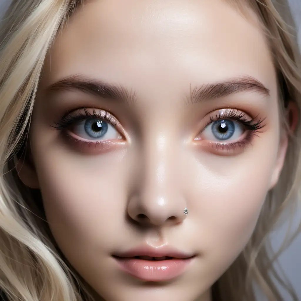 Captivating Realistic Eyes Illuminated by a Ring Light MUSE AI