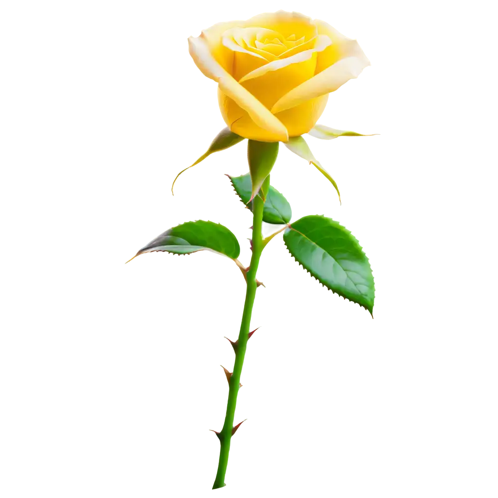 Exquisite Yellow Rose PNG Captivating Floral Art for Digital Designs
