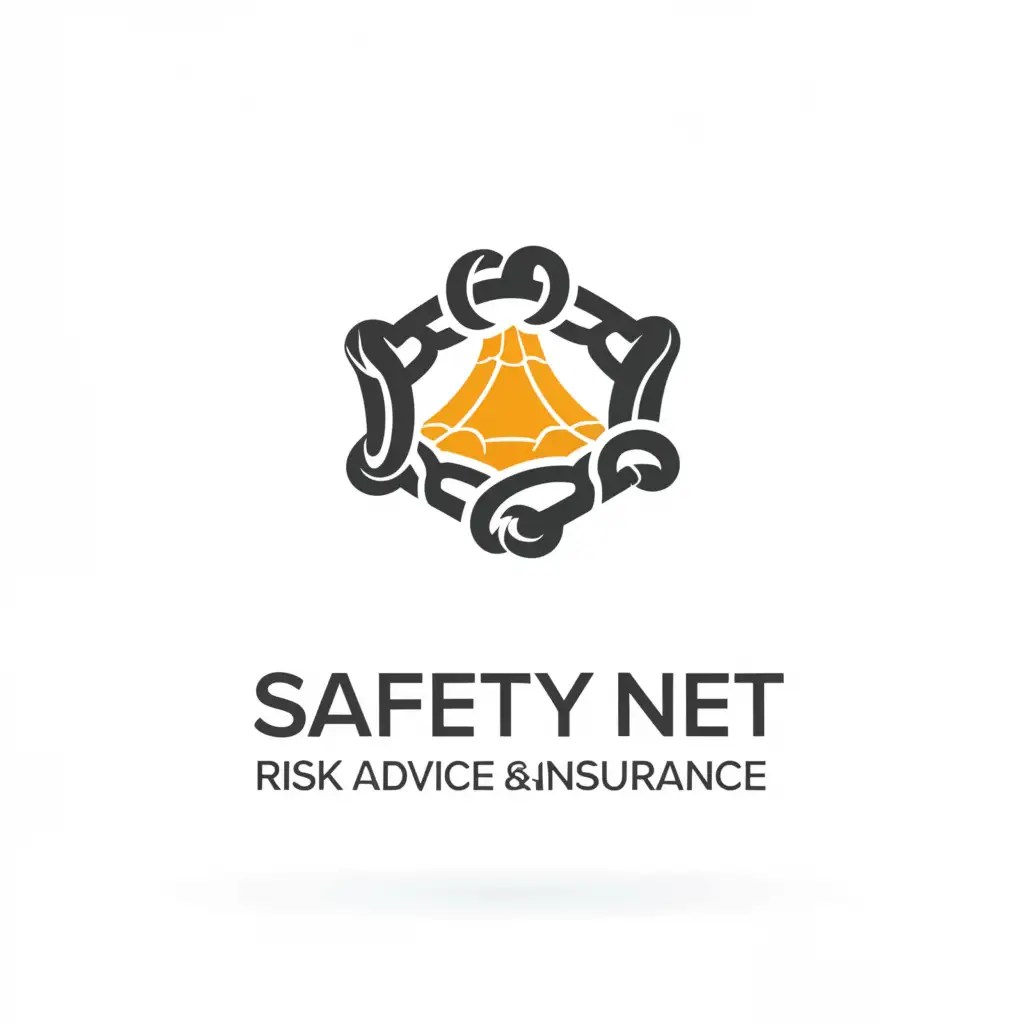 LOGO Design For Safety Net Offering Risk Advice Insurance with a
