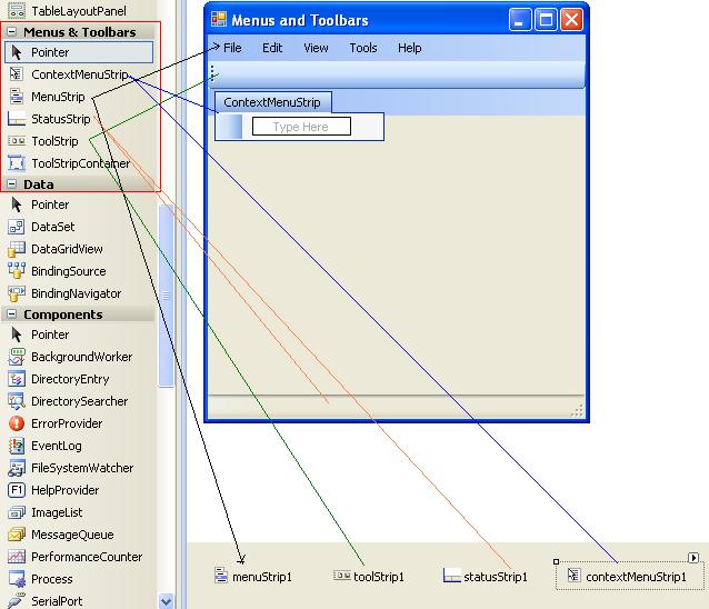 C Sharp Basics Menus and ToolBar Control using C