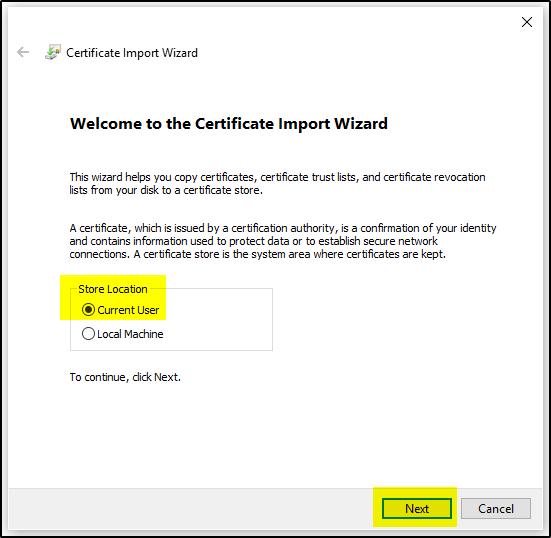 How to create authentication certificate (Base64 encoded X.509 .CER