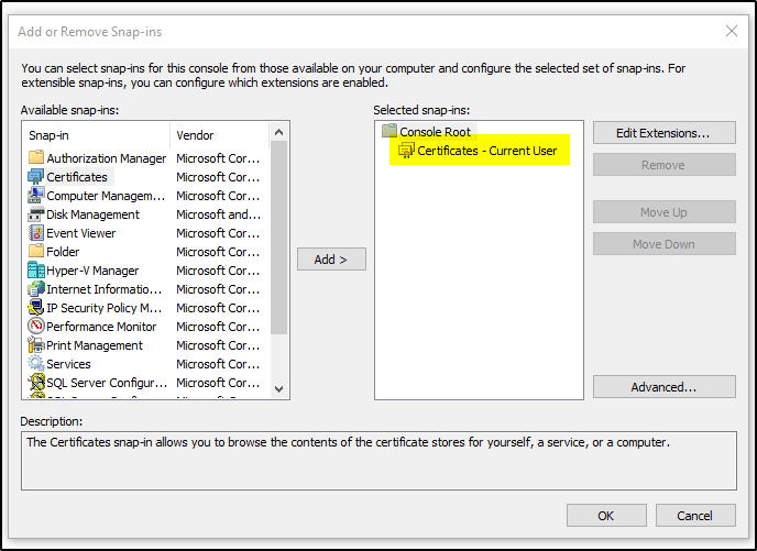 How to create authentication certificate (Base64 encoded X.509 .CER