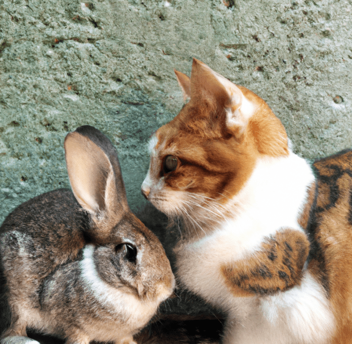 Do Rabbits and Cats Get Along Together? USA Rabbit Breeders