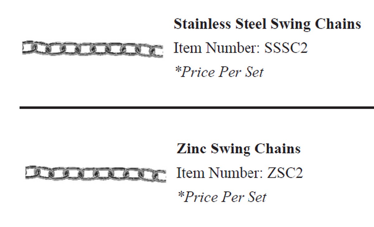 Swing Chains Raber Patio Enclosures & Furniture