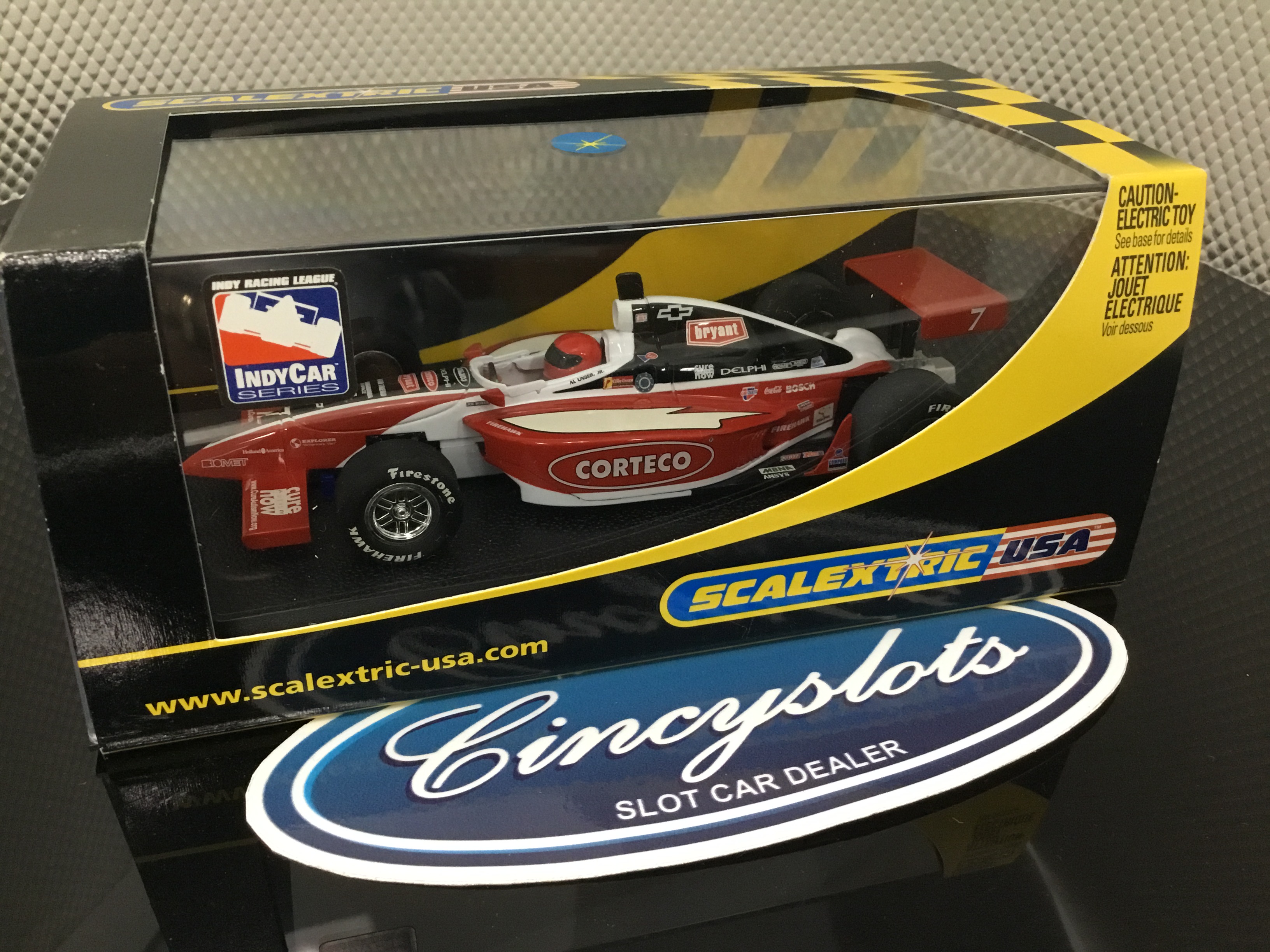 Scalextric C2443 Dallara Indy Corteco 7. Lightly Used, Looks New!! 1/