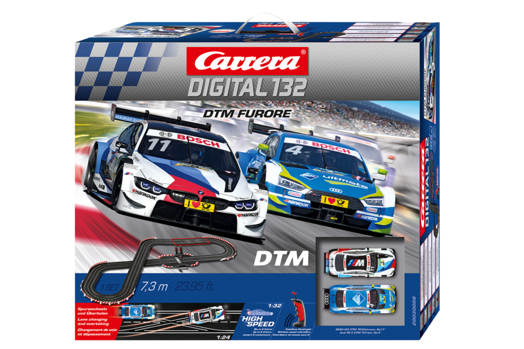 Carrera D132 30008 DTM Furore Digital Slot Car Set.