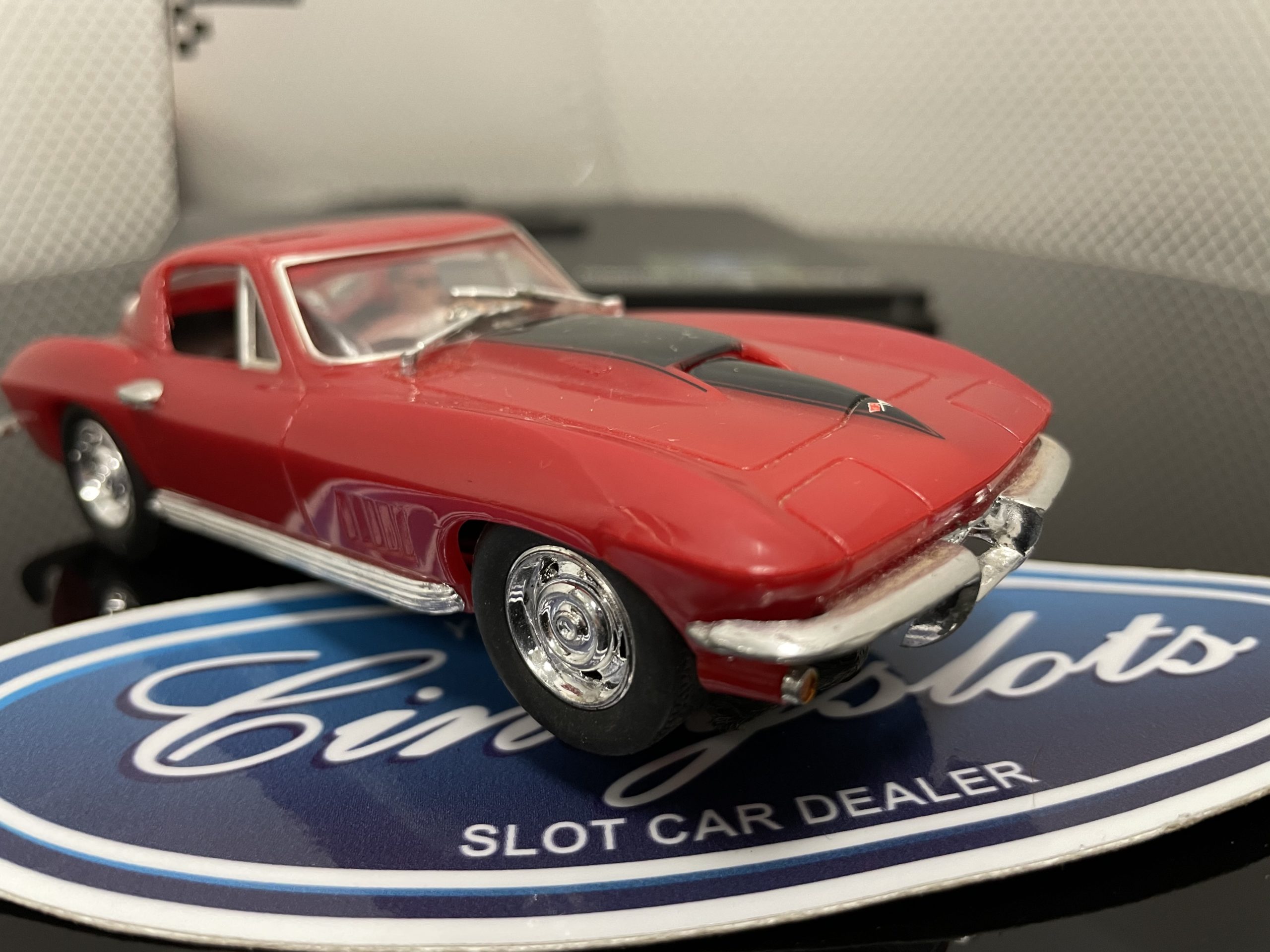 Carrera Evolution 25429 Chevy Corvette Sting Ray 427 1/32 Slot Car, Used.