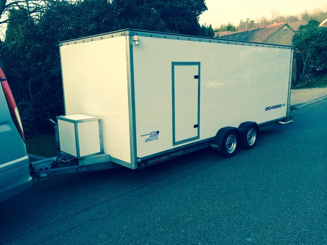 Enclosed race box DG4900 Brian James trailer SOLD