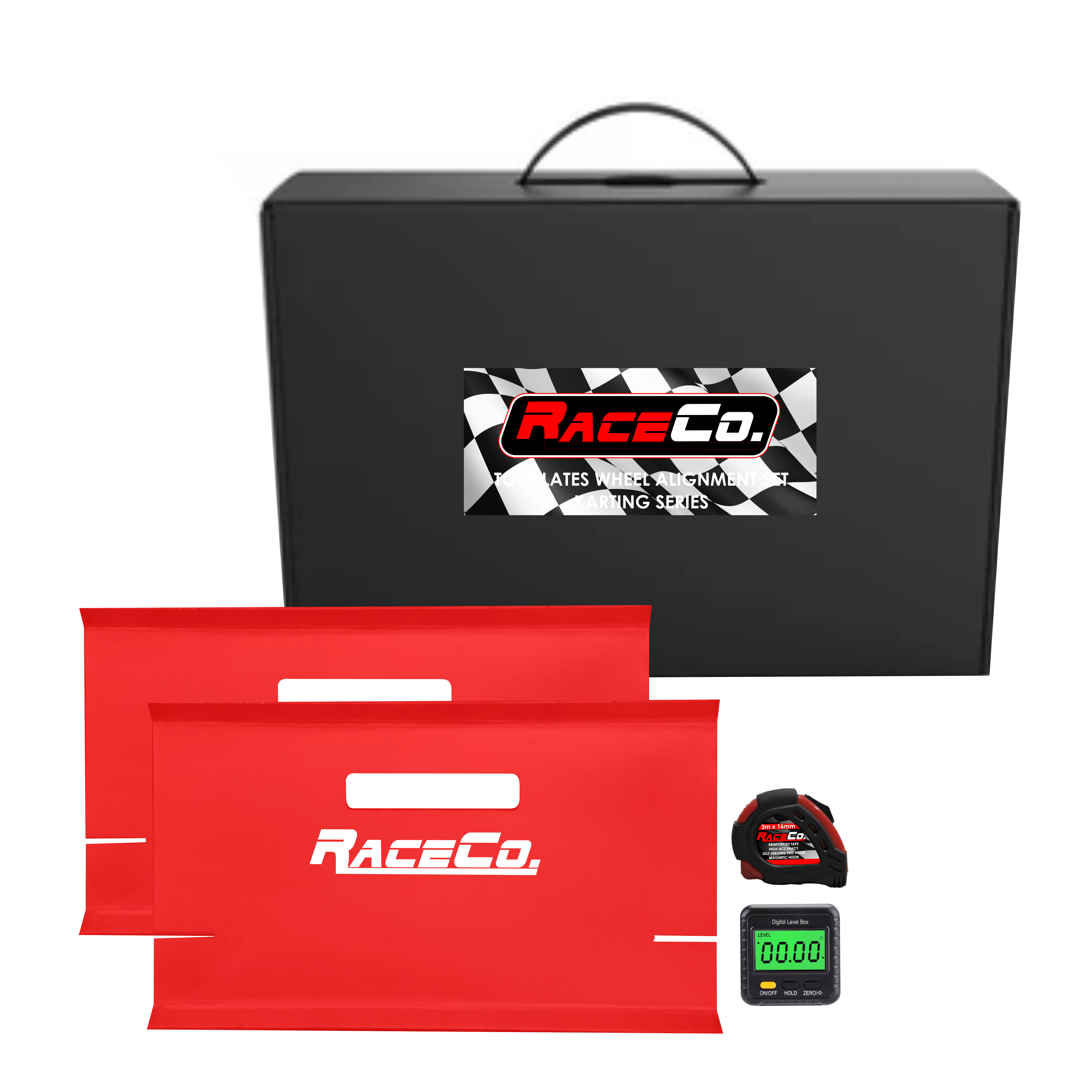 GoKart Toe Plates Wheel Alignment Set in Carry Box Race Corporation SA