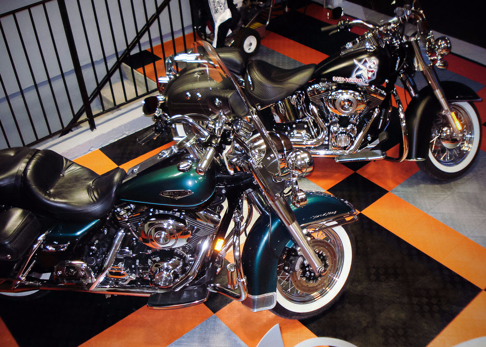 HarleyDavidson garage flooring
