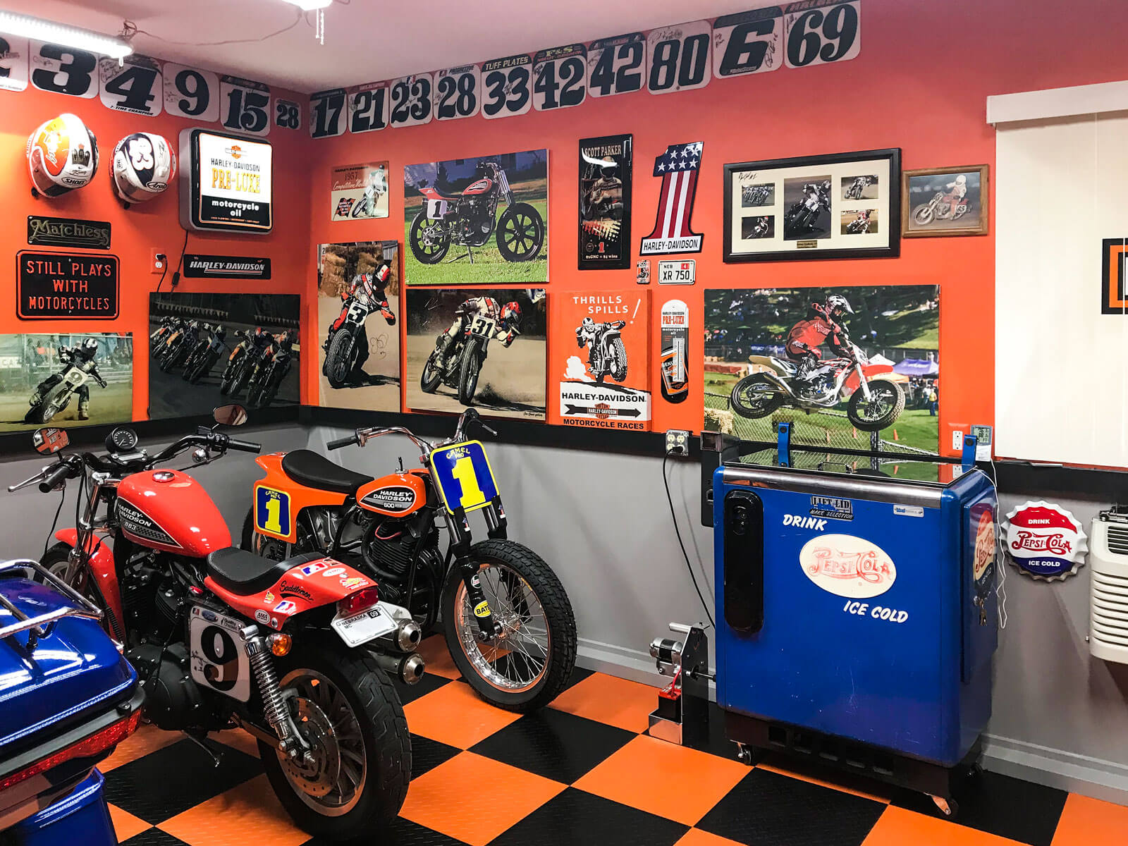 Motorcycle Displays RaceDeck Garage Floors