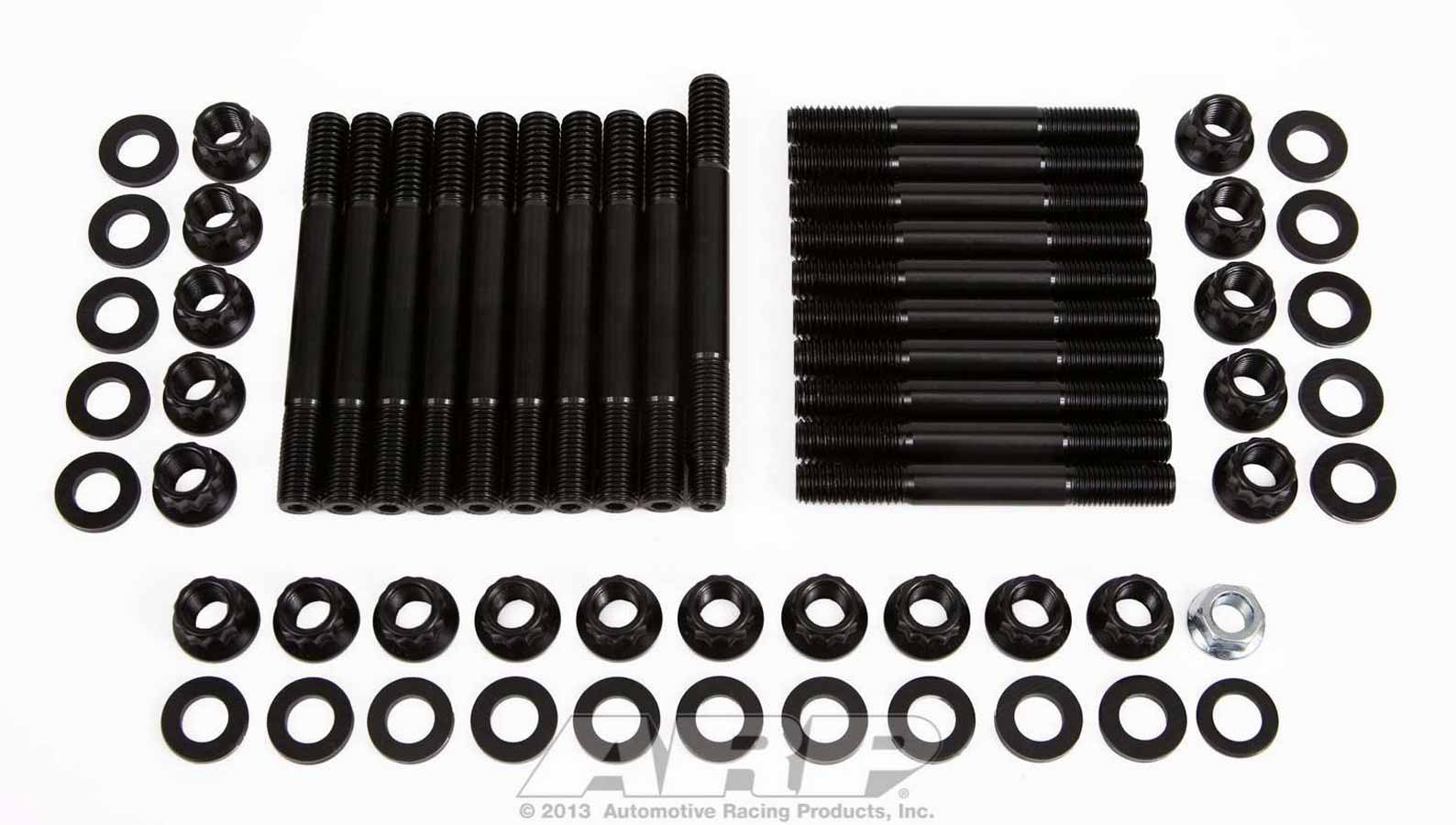 ARP Main Stud Kit, Hex Nuts, 4Bolt Mains, Chromoly, Black Oxide, Dart