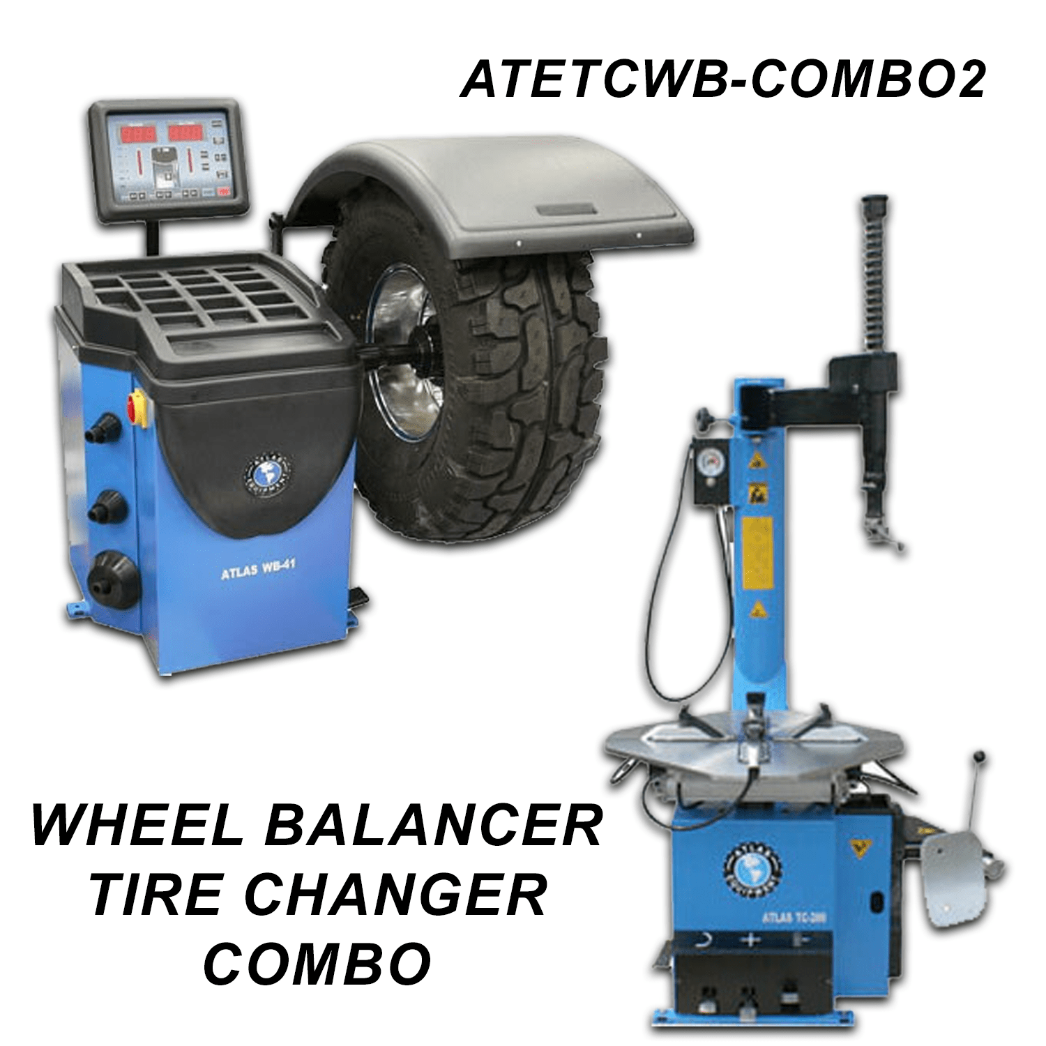 Atlas TC289 Swing Arm Tire Changer, WB41 Wheel Balancer Combo