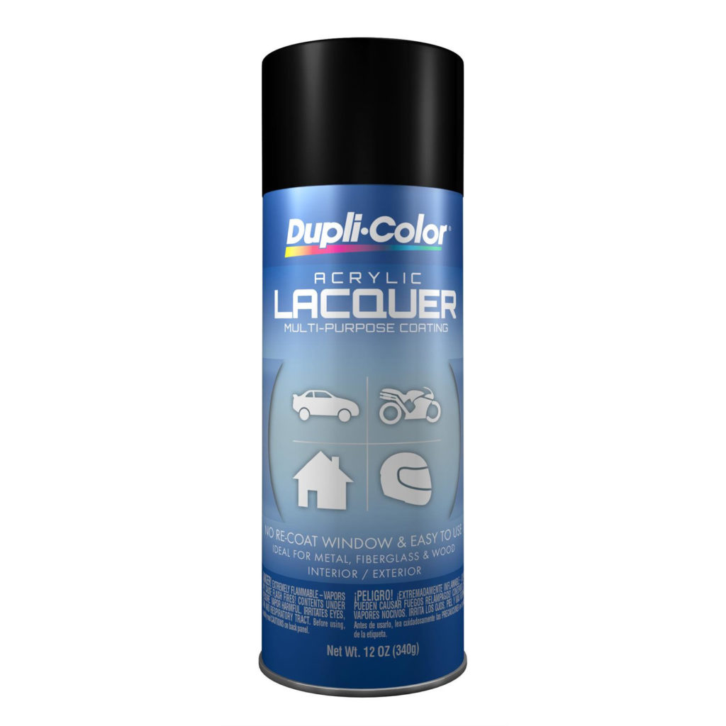DupliColor Flat Black Lacquer Paint 12oz Race Tools Direct