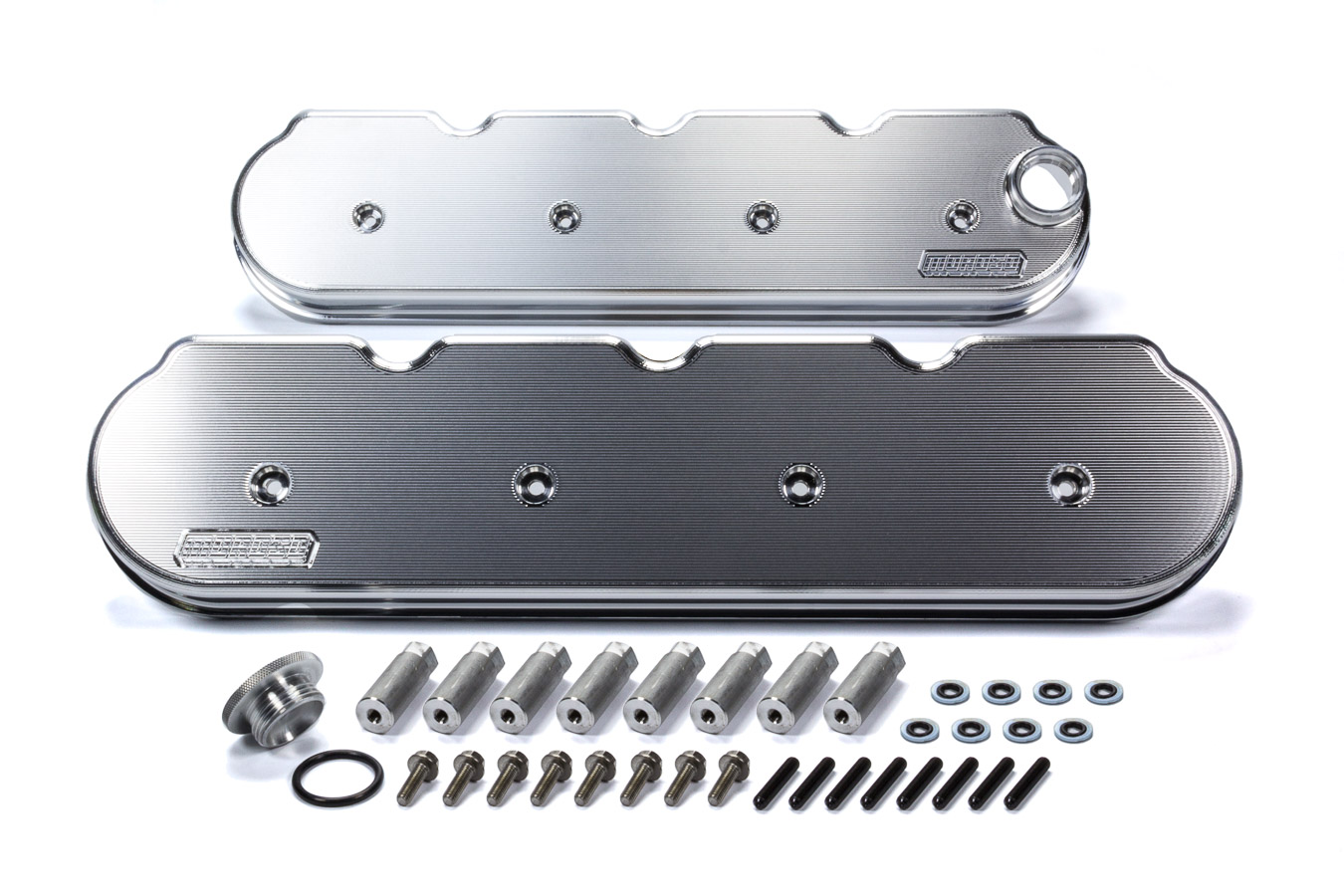 MOROSO Valve Cover, Stock Height, Fabricated Aluminum, Natural, GM LS