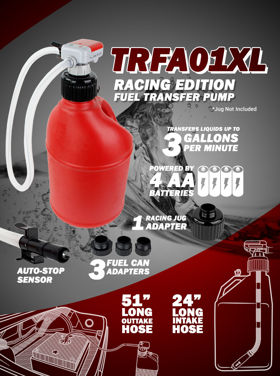 Tera Pump Race Fuel Transfer Pump VP, Scribner & More Race Tools Direct