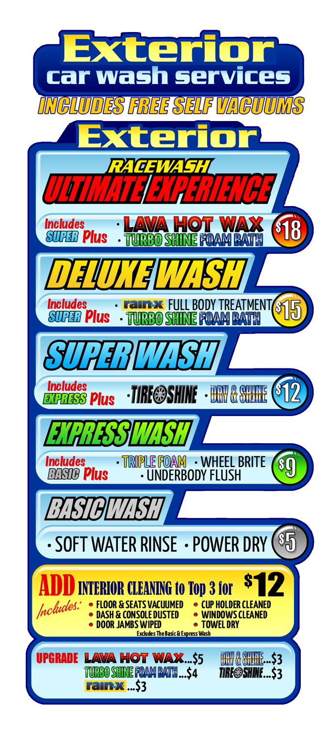 Exterior Car Wash RaceWash Car Wash, Ocala, FL