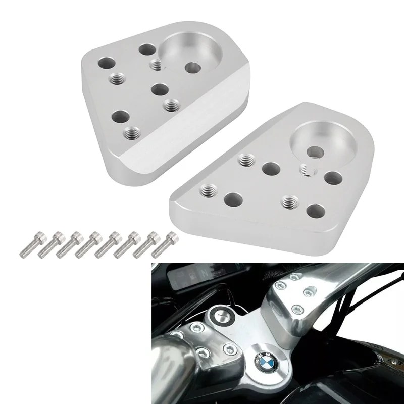 Silver Motorcycle Handlebar Riser For BMW R1200RT R1150RT R1100RT