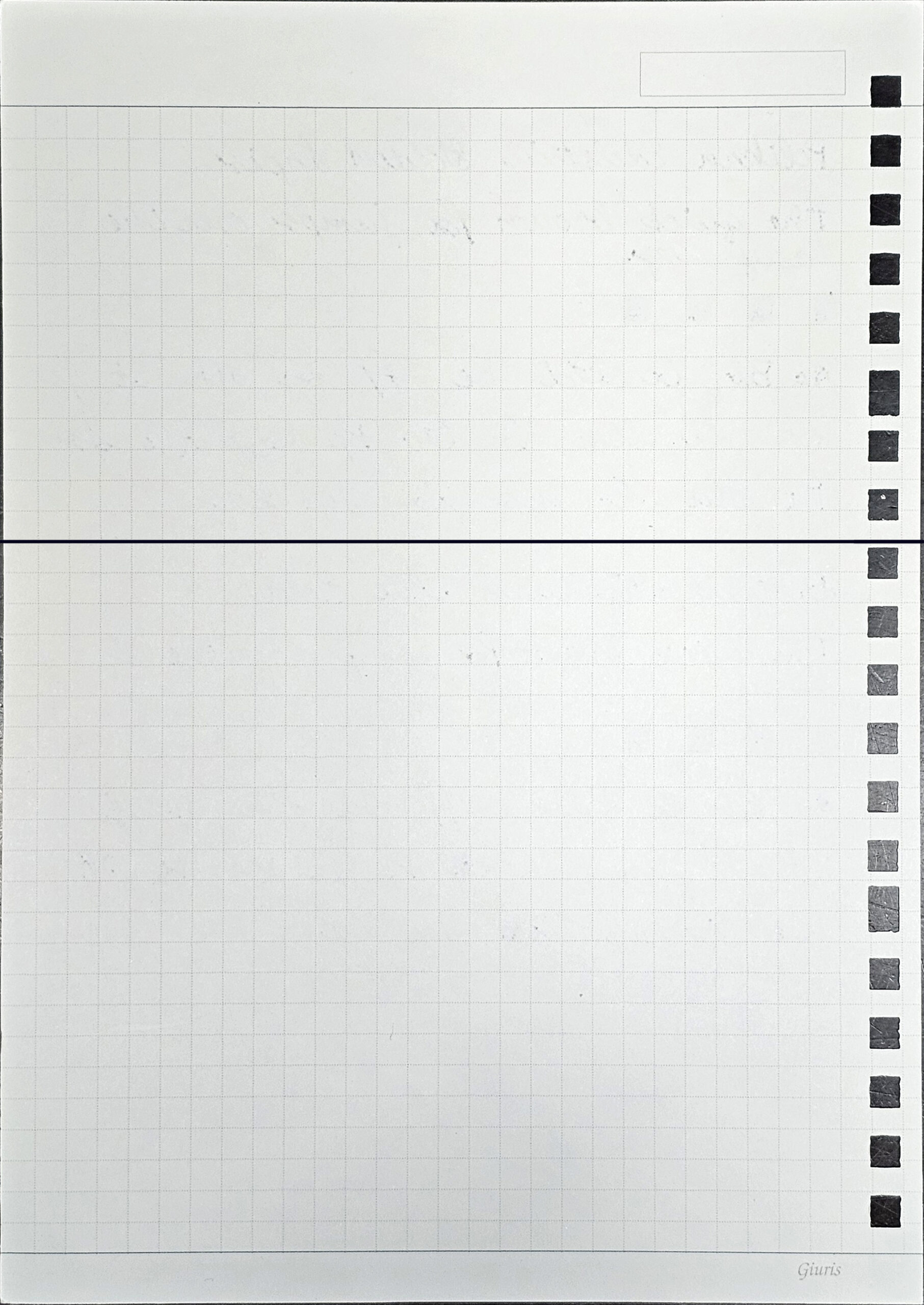 The back of the written ink battle sheet with a horizontal line separating the writing for Golden Lapis and Cyan Blue Gold