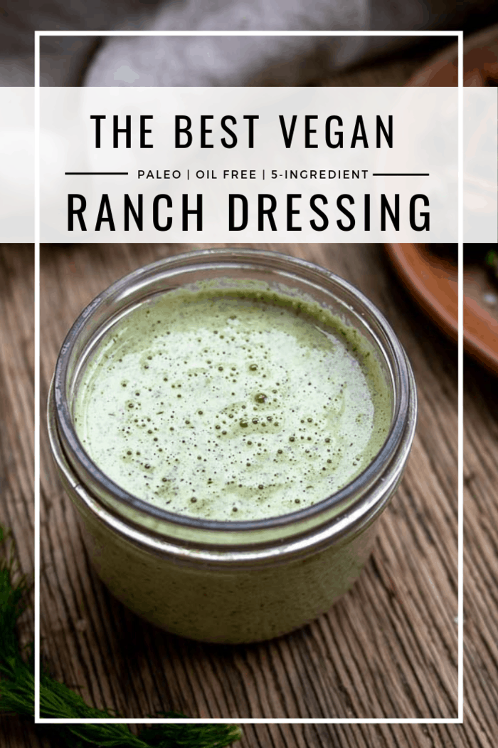 Vegan Ranch Dressing with Hemp Hearts Food is Medicine