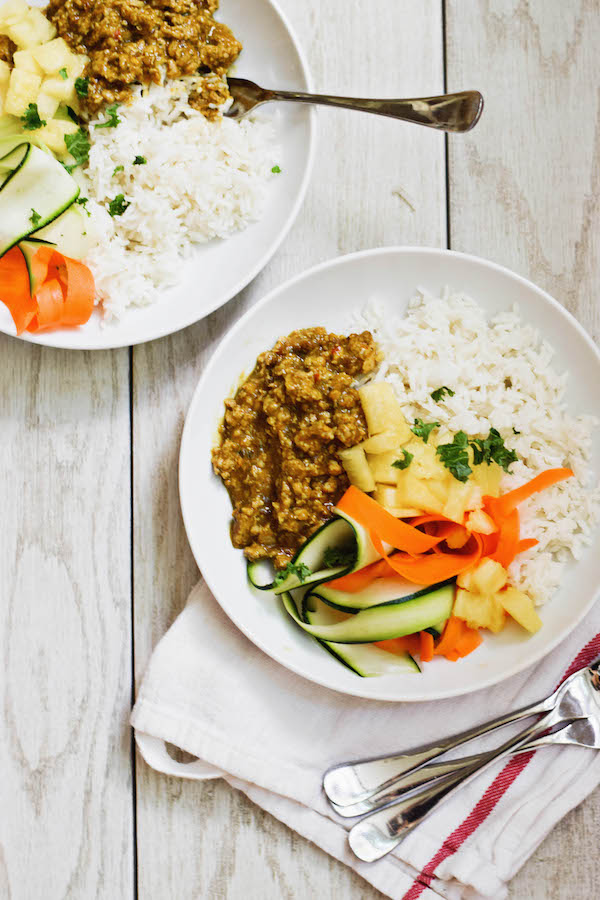 Rachel Schultz PINEAPPLE CURRY RICE BOWLS