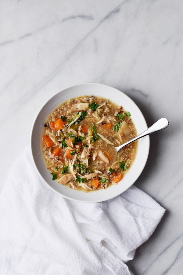 Rachel Schultz SLOW COOKER CHICKEN & WILD RICE SOUP