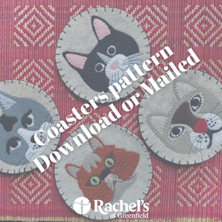 Cat Coasters Pattern Rachel's of Greenfield