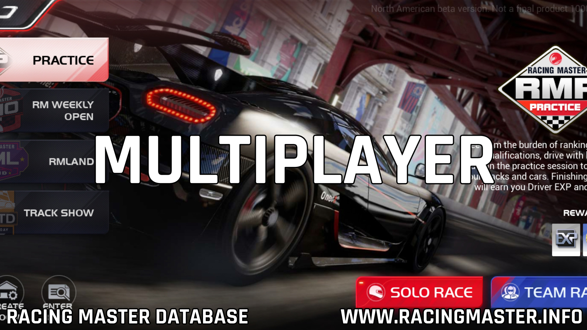 Racing Master Multiplayer Racing Master Database