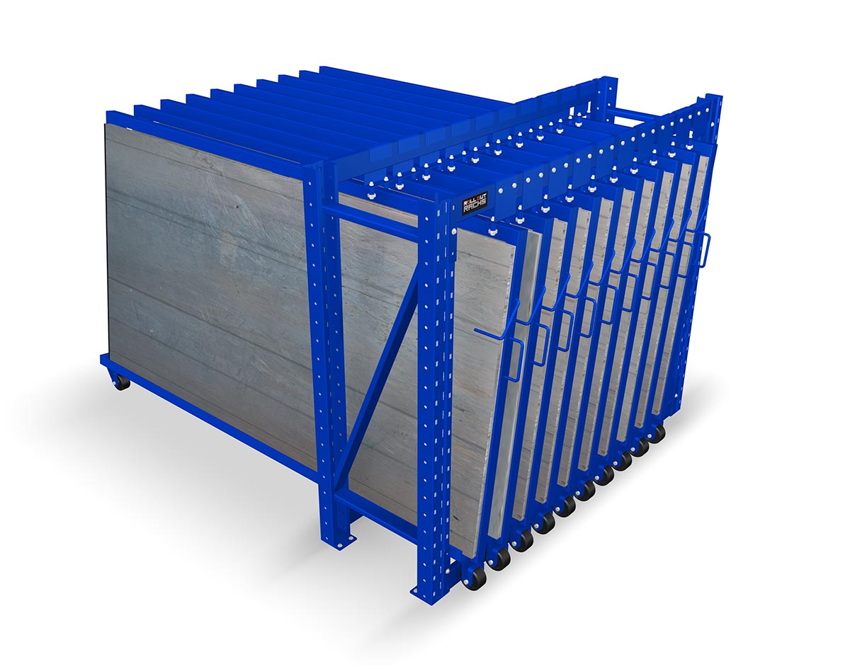 Roll Out Vertical Sheet Rack Canadian Rack Technologies Inc.