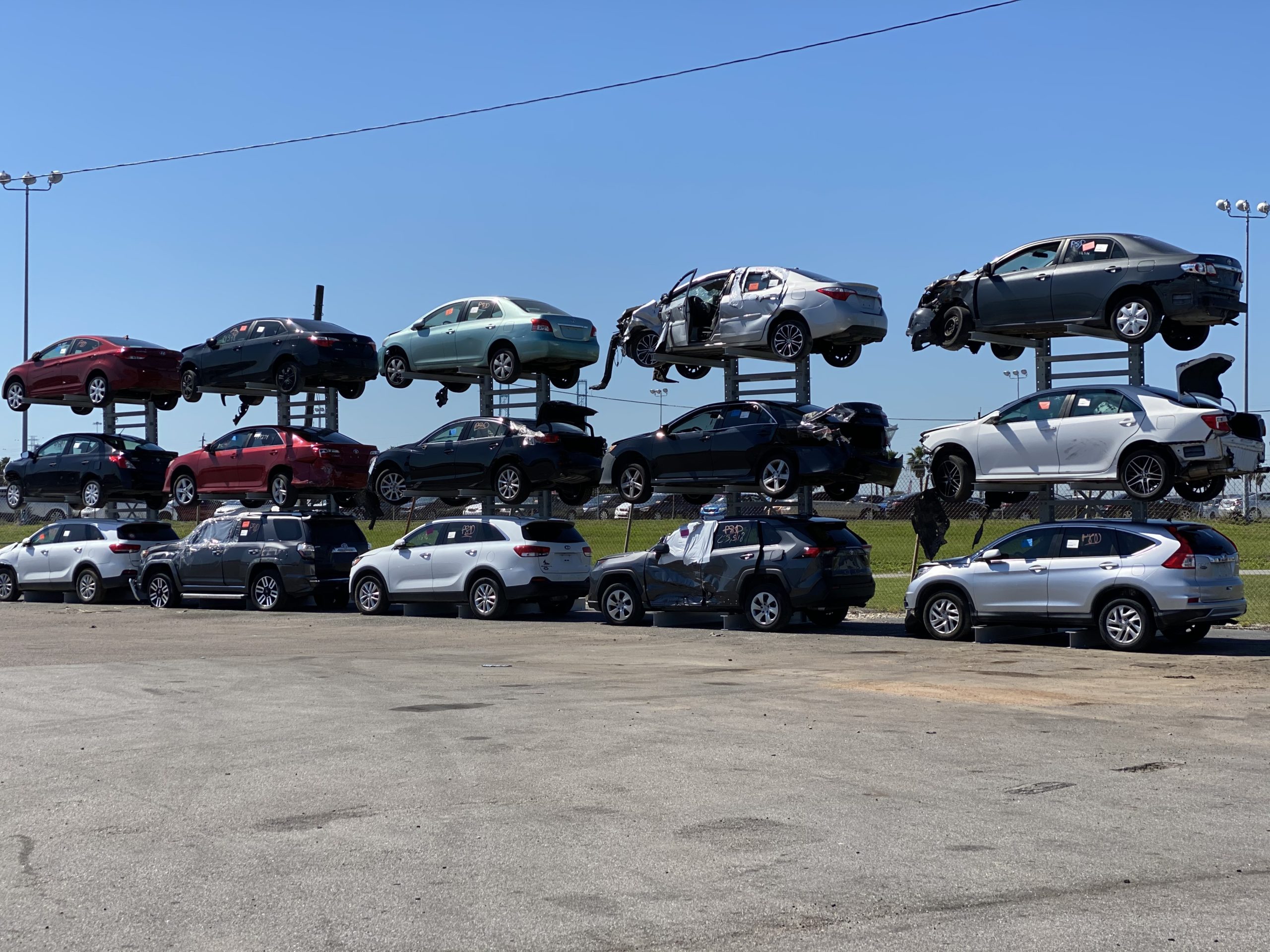 Auto Salvage Yard Storage Racks Junkyard Car Racks