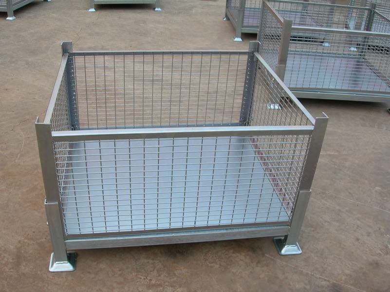 Collapsible Wire Mesh Container Folding Wire Container