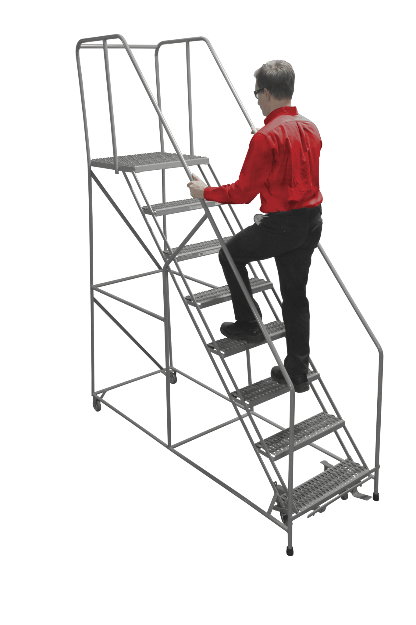 Easy 50 Cotterman Industrial 10 Step Rolling Ladder